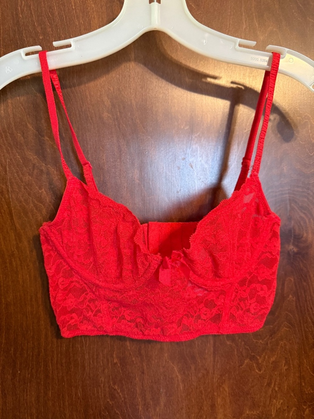 Forever 21 red lace bra